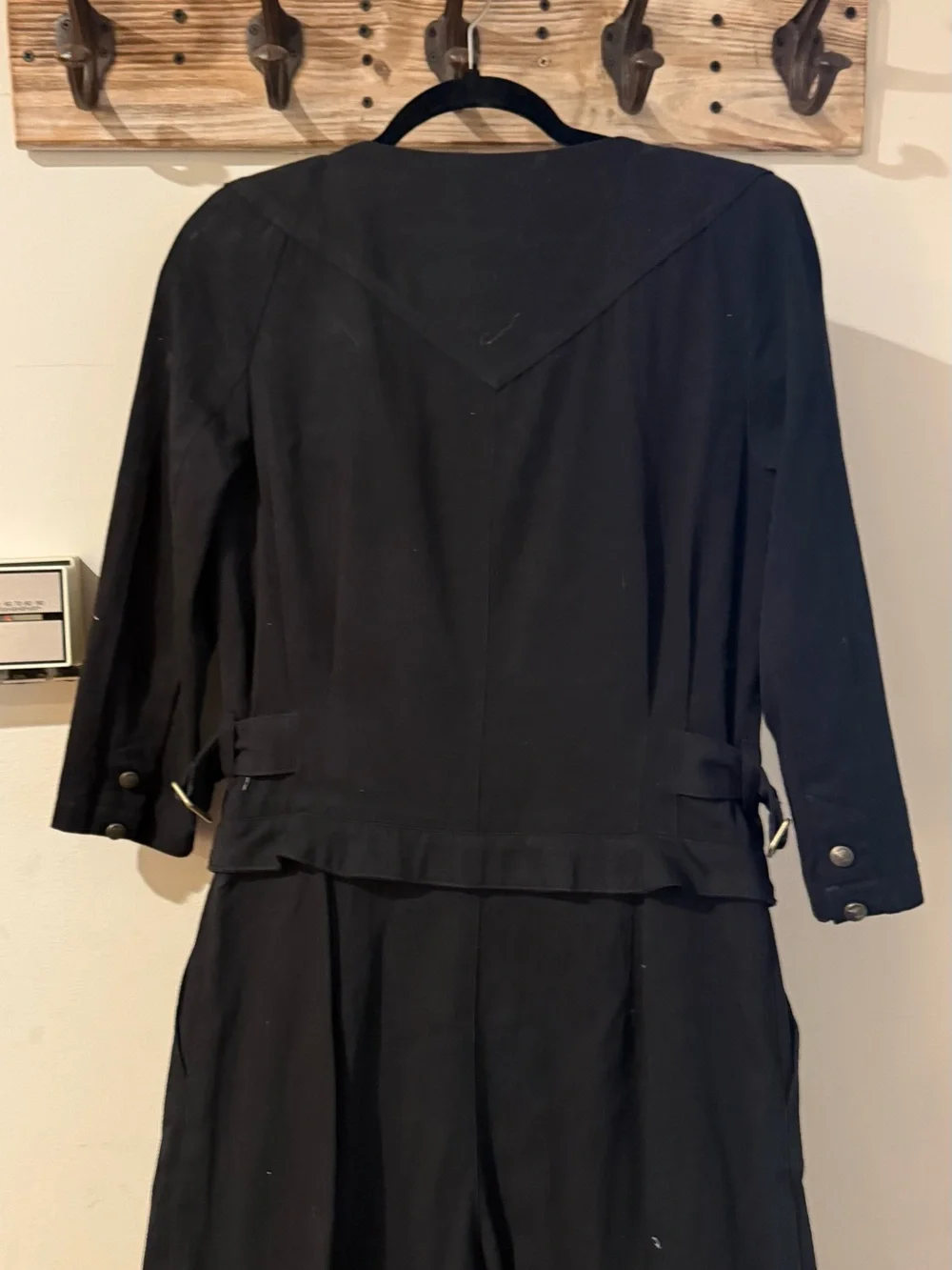Black Blazer-Style Jumpsuit
